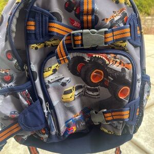 Pottery Barn Kids Hot Wheels Kids Backpack with Cars Design